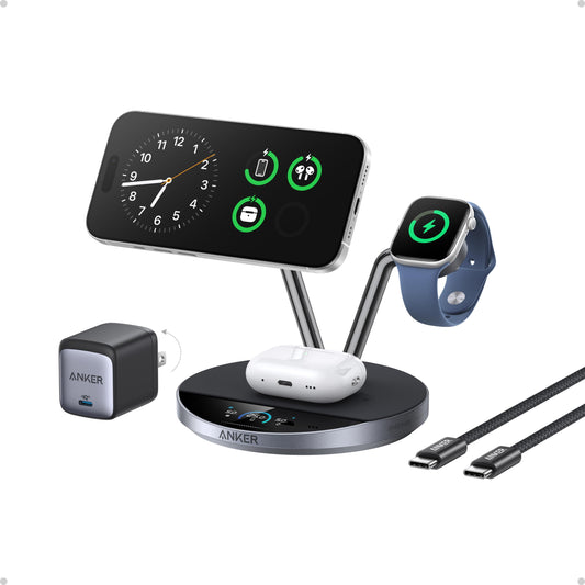 3-in-1 Magnetic Wireless Charging Station