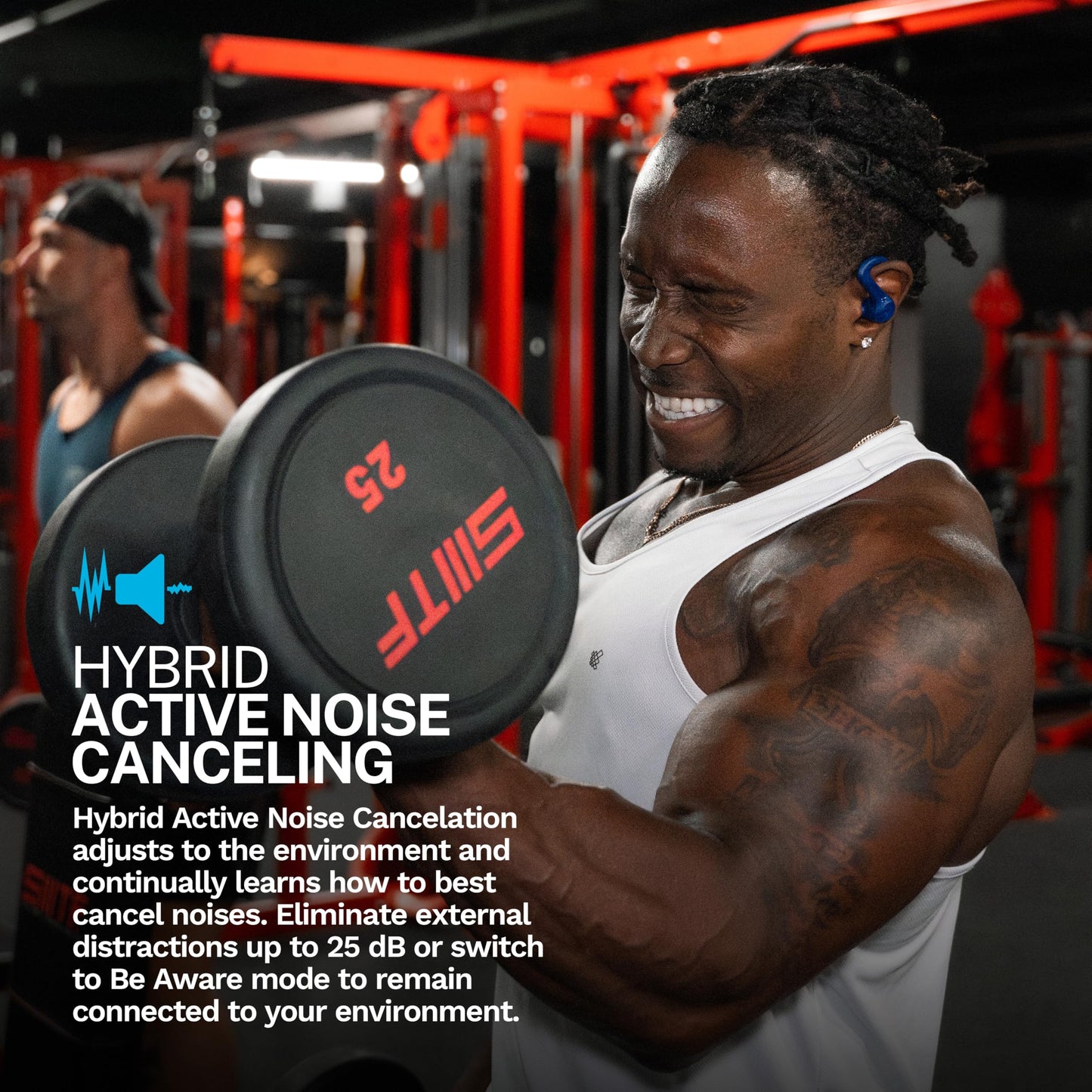 Sport ANC Wireless Earbuds with Multipoint Audio